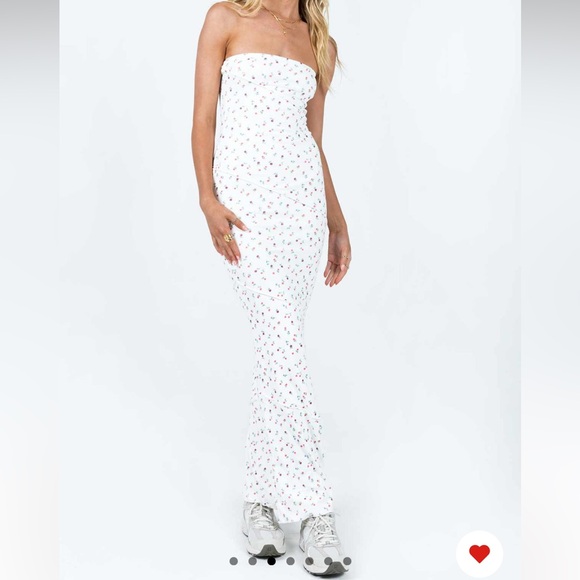 Oscar Maxi Dress White Floral - Picture 3 of 9